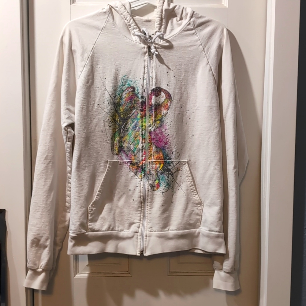 American Apparel Threadless Zip-Up Hoodie in "Elepaint" | Size Medium